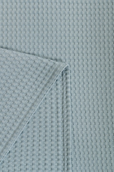 Κουβέρτα ΠΙΚΕ NAF NAF Cotton Waffle Pique Angel Blue - Image 2