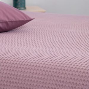 Κουβέρτα ΠΙΚΕ NAF NAF Cotton Waffle Pique Purple