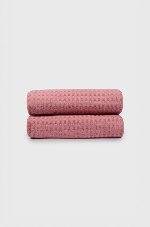 Κουβέρτα ΠΙΚΕ NAF NAF Cotton Waffle Pique Rose - Image 4