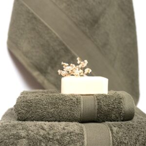 Naf Naf Bonjour Towels - Olive Green