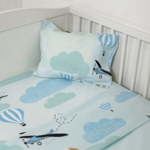 Naf Naf Little Ballons 305 - Blue Σεντόνια σετ