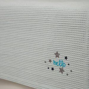 Naf Naf Little Hello Star 304 - Blue βρεφική πικέ κουβέρτα