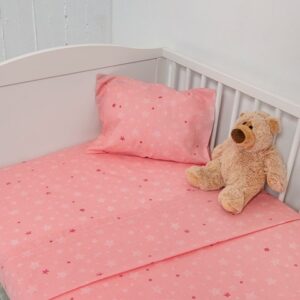 Naf Naf Little Hello Star 304 - Pink Σεντόνια σετ