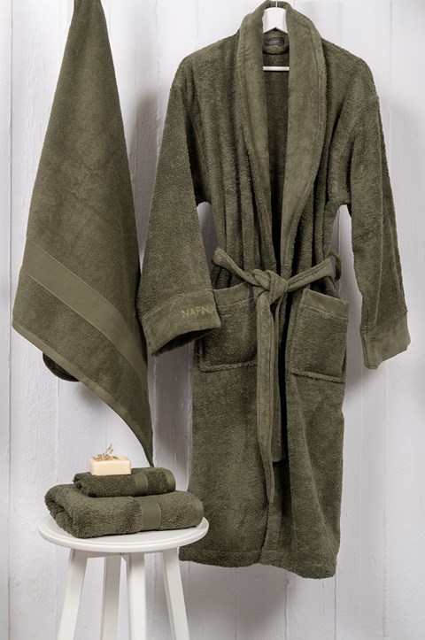 Naf Naf Bonjour Bathrobes - Olive Green - Image 5
