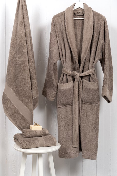Naf Naf Bonjour Bathrobes - Vintage Grey - Image 5